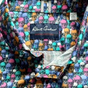 Robert Graham Men’s Short Sleeve Button Down Shirt - 3XL